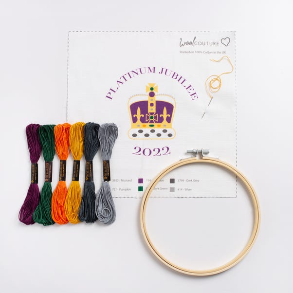 Wool Couture Platinum Jubilee Embroidery Kit MultiColoured
