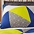 Geometric Prism Duvet Cover and Pillowcase Set Blue undefined