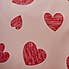 Doodle Hearts Duvet Cover and Pillowcase Set  Pink undefined