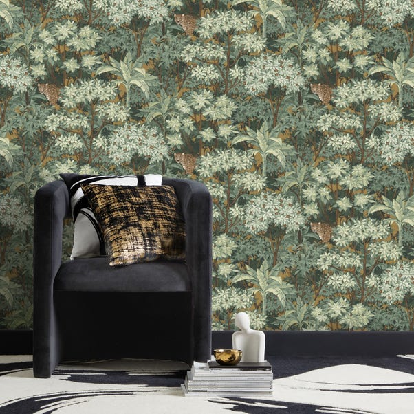 Leopard Trees Wallpaper | Dunelm