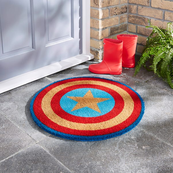 Marvel Captain America Doormat  Red undefined