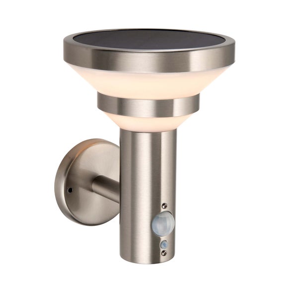 Vogue Leif Outdoor Solar PIR Wall Light Dunelm