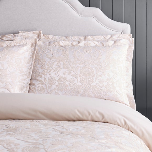 Dorma Winchester Champagne Oxford Pillowcase Pair | Dunelm