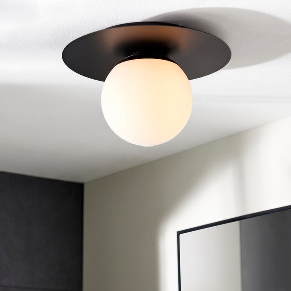 Click to view product details and reviews for Elements Tela Bathroom Flush Ceiling Light.