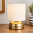 Sicily Touch Table Lamp Gold and Cream Gold