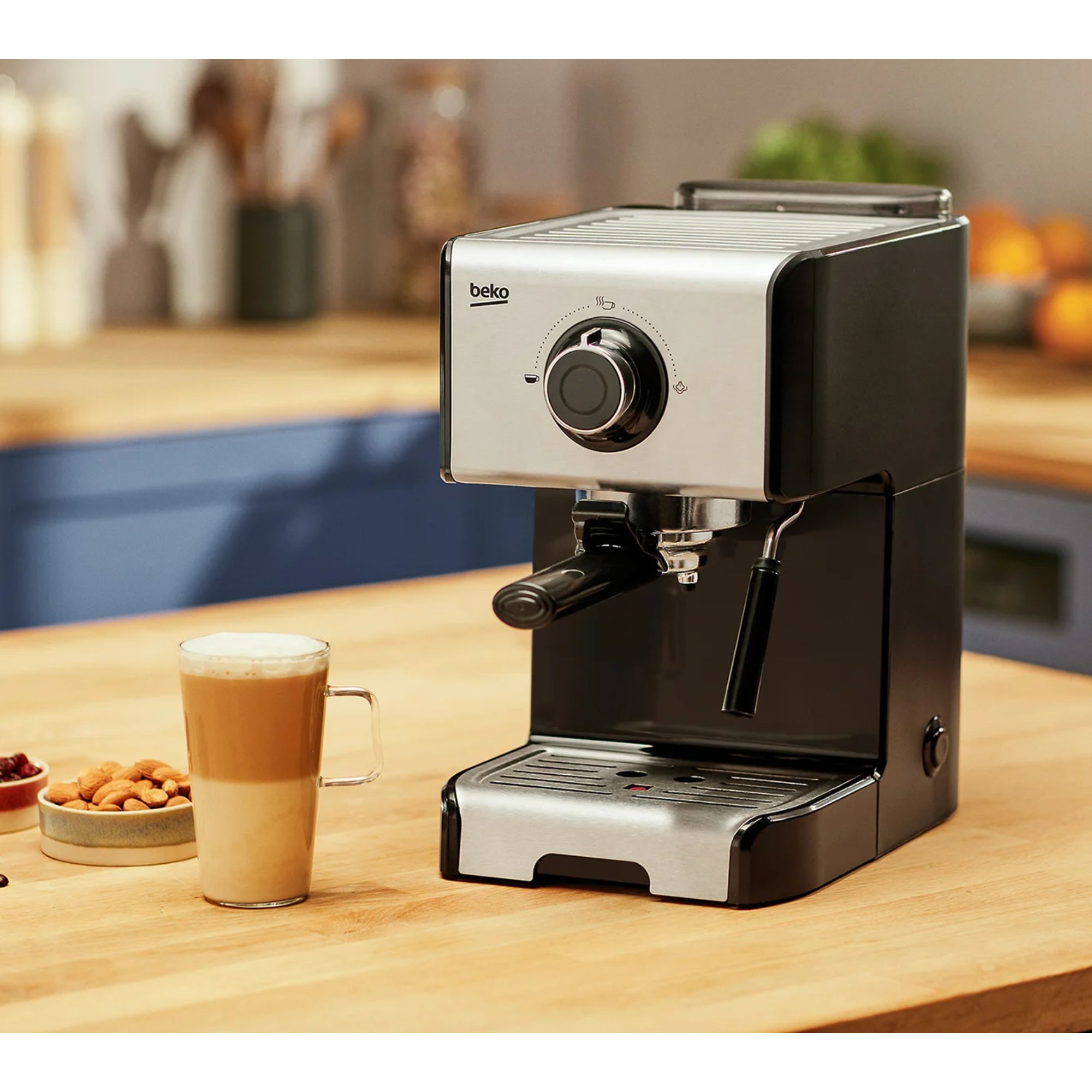 Image of Beko Barista Espresso Coffee Machine Silver