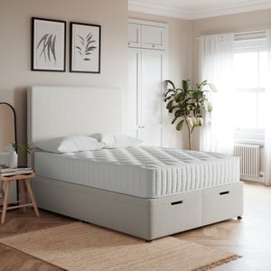 Luxury End Of Bed Ottoman Bed Frame- Teddy Fabric