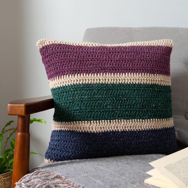 Wool Couture Rainbow Cushion Jewel Crochet Kit image 1 of 3