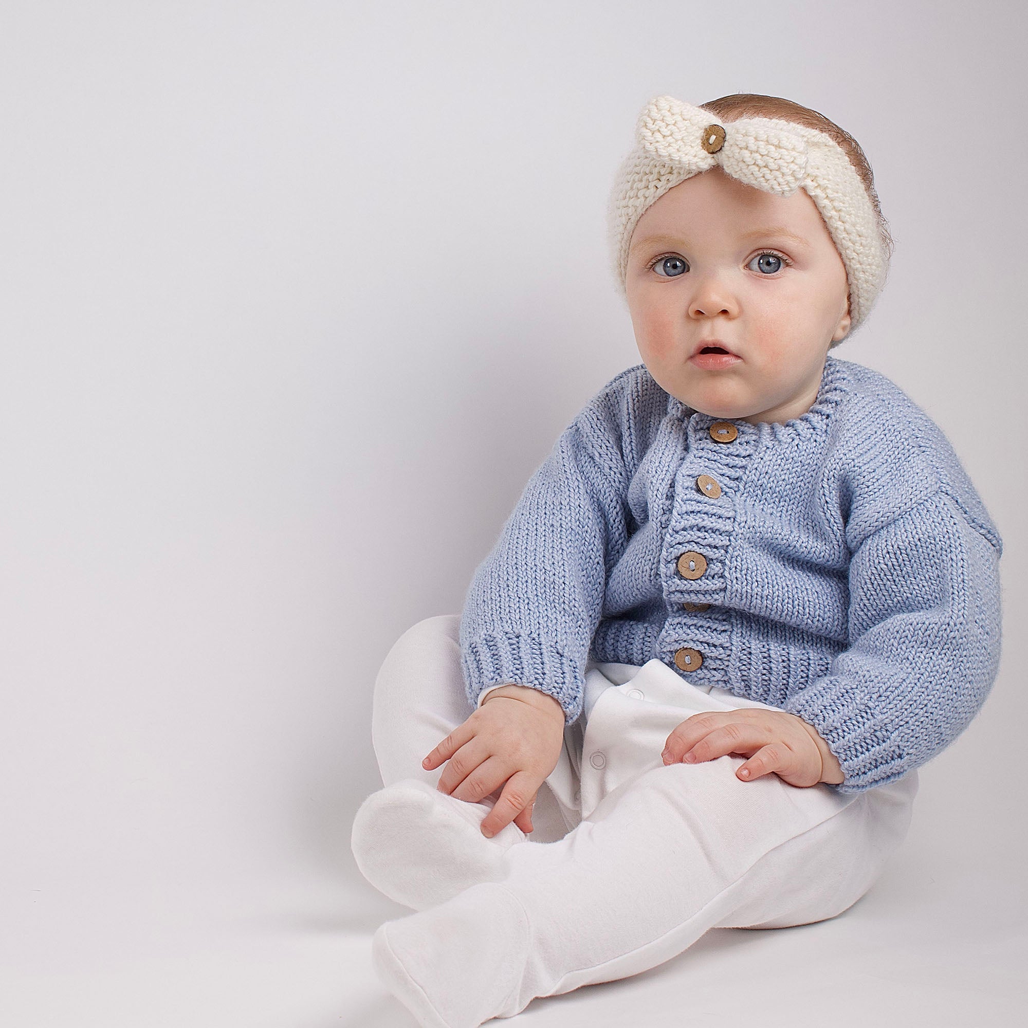 Wool Couture Baby Cardigan Knitting Kit | Dunelm