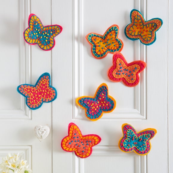 View Wool Couture Butterfly Garland