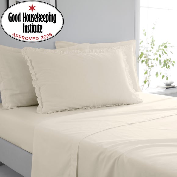 Pure Cotton Frilled Pillowcase