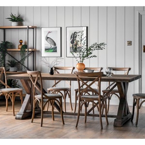 Cedar & Sage Denali 6 Seater Rectangular Dining Table- Mango Wood