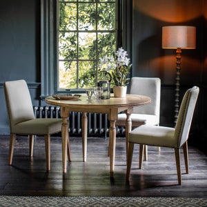 Cedar & Sage Chester 4 Seater Round Dining Table- Solid Oak