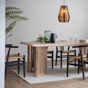 Cedar & Sage Loma 8 Seater Rectangular Dining Table- Oak
