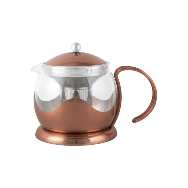 La Cafetiere Izmir Copper 2 Cup Glass Filter Teapot image 1 of 2