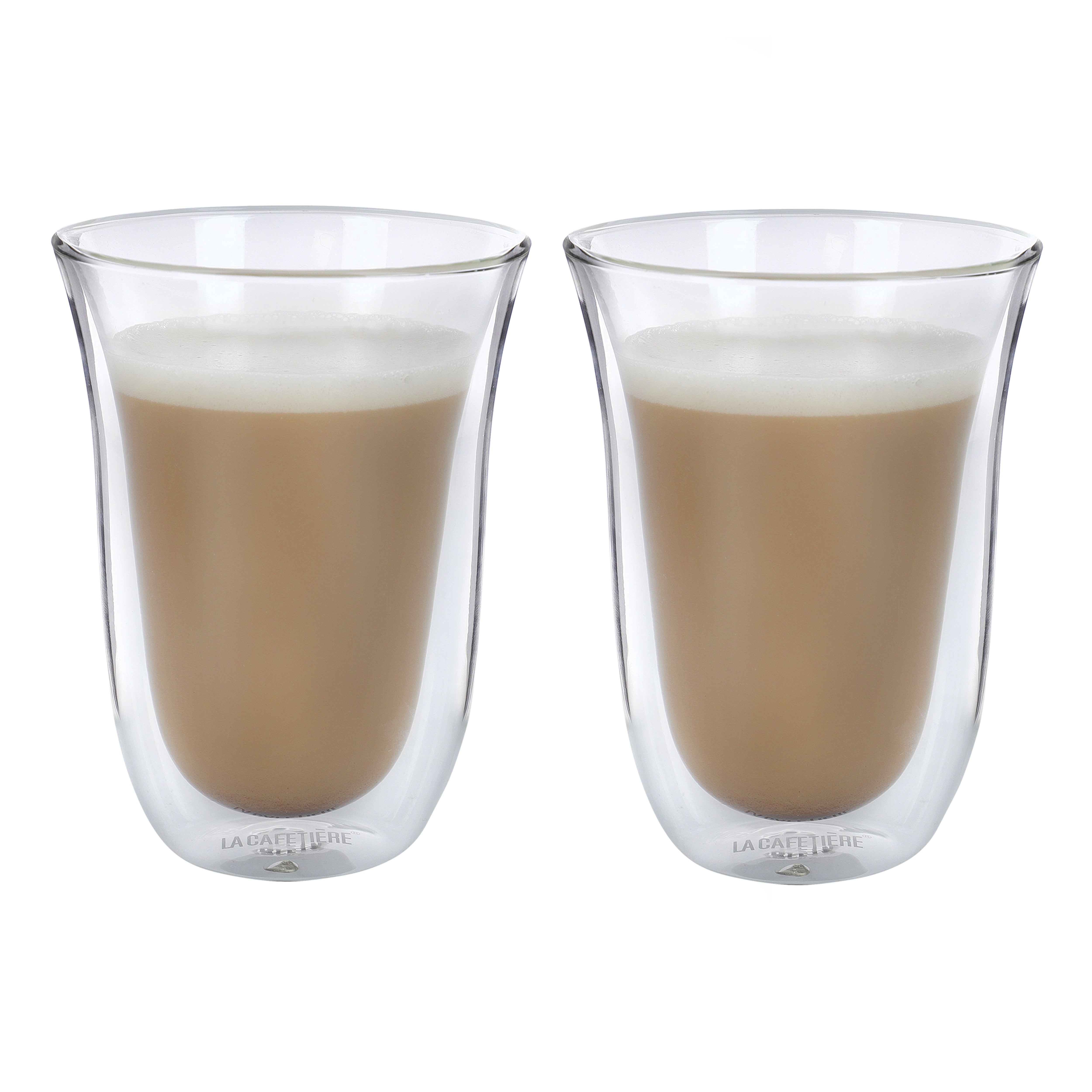 DeLonghi 2 Latte Double Wall Thermal Glasses