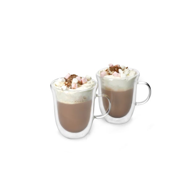 Set of 2 La Cafetiere Double Walled Hot Chocolate Mugs image 1 of 1