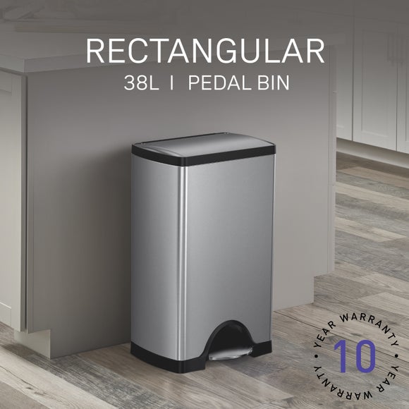View Simplehuman 38l Rectangular Pedal Bin View Simplehuman 38l Rectangular Pedal Bin