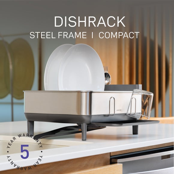 View Simplehuman Compact Steel Frame Dishrack View Simplehuman Compact Steel Frame Dishrack