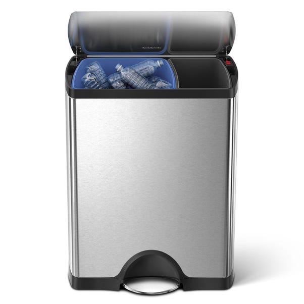 simplehuman 46 Litre Dual Compartment Pedal Bin image 1 of 5