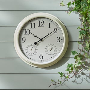 Barometer Indoor Outdoor Wall Clock