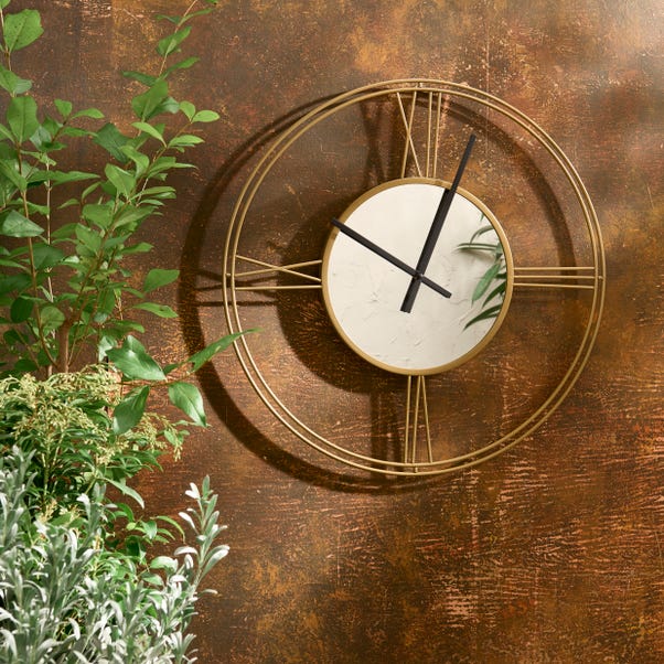 Luxe Gold Indoor Outdoor Wall Clock image 1 of 5