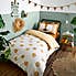 3D Lion Single Yellow Duvet Cover and Pillowcase Set Yellow undefined