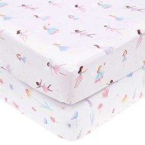 Meadow Fairies Pack of 2 Fitted Sheets