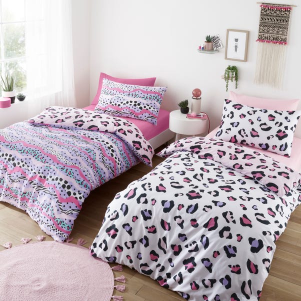 Leopard Twin Pack Duvet Cover and Pillowcase Set image 1 of 10