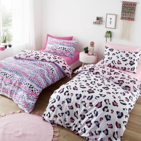 Leopard Twin Pack Duvet Cover and Pillowcase Set
