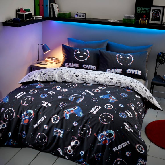 Game Over Duvet Cover and Pillowcase Set Dunelm