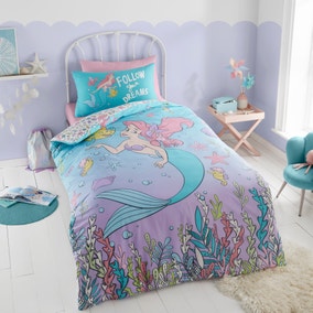 Disney The Little Mermaid Duvet Cover and Pillowcase Set 