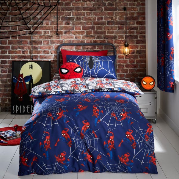 Marvel Spider-Man Navy Duvet Cover and Pillowcase Set image 1 of 6