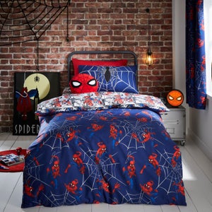 Marvel Spider-man Navy Duvet Cover And Pillowcase Set