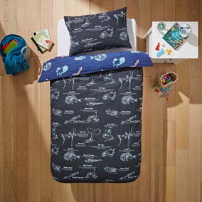 Midnight Zone Duvet Cover and Pillowcase Set