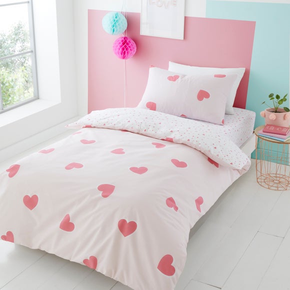 Love Hearts Duvet Cover And Pillowcase Set