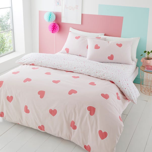 Love Hearts Duvet Cover and Pillowcase Set image 1 of 6