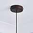 London Industrial 1 Light Pendant Bronze Ceiling Fitting Brown