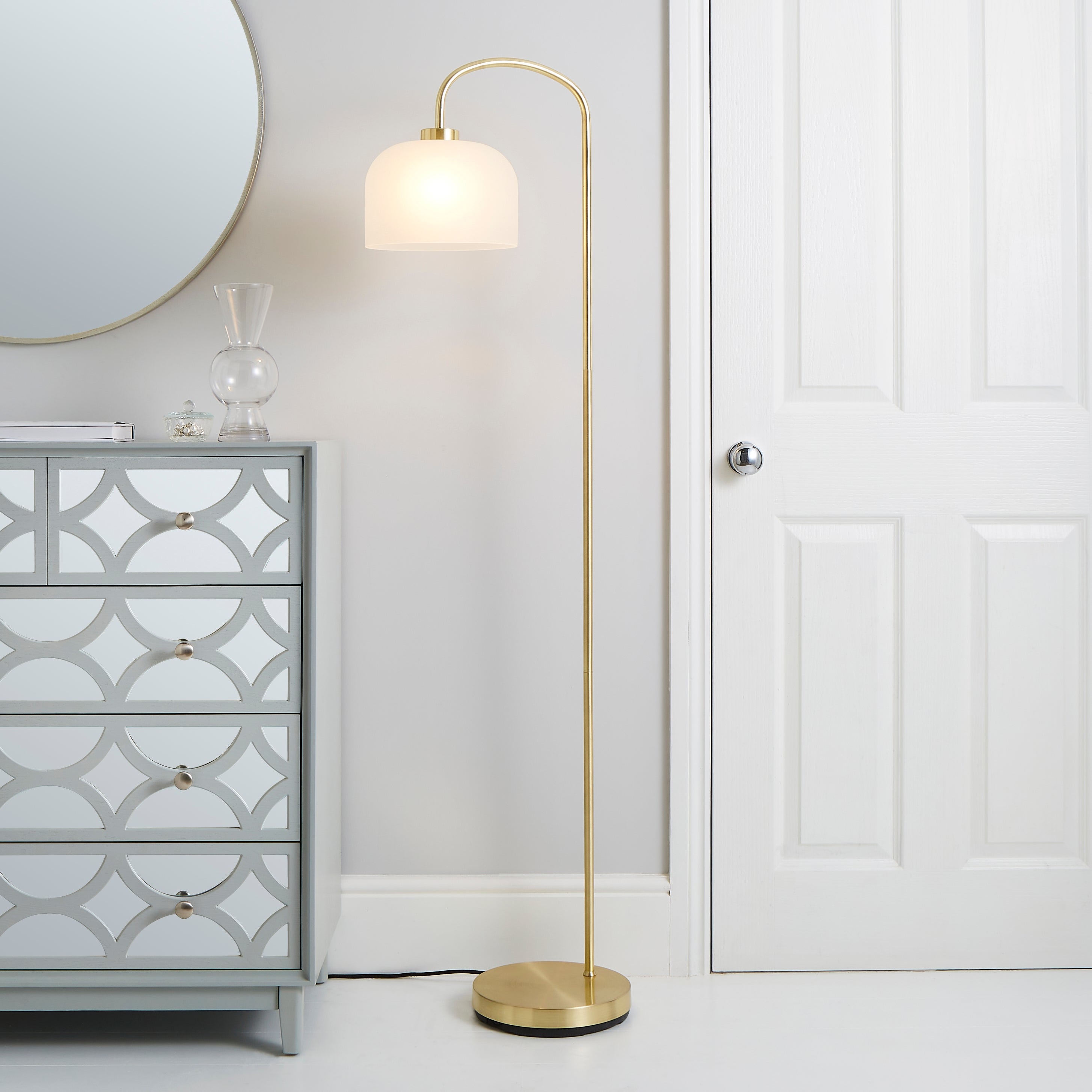 Palazzo Gold Effect Floor Lamp Gold