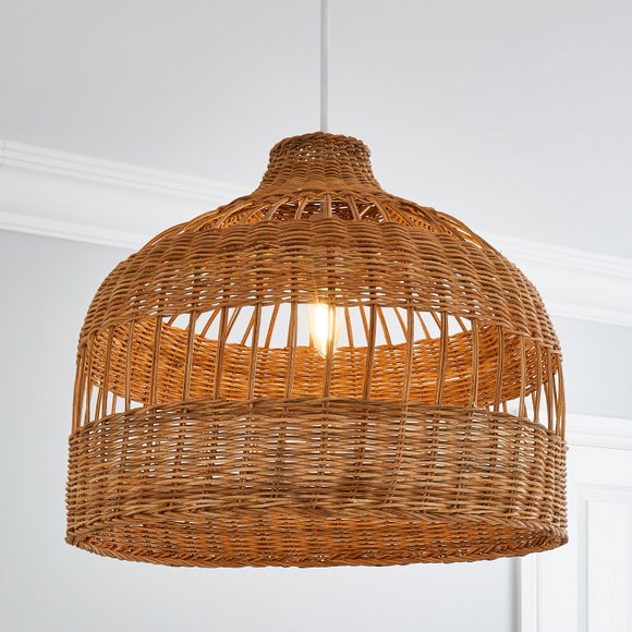 dunelm weave wicker pendant