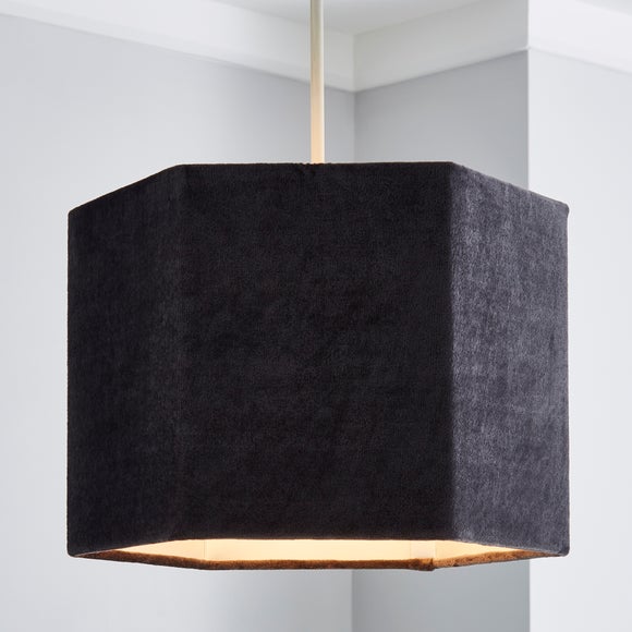 Dunelm 2024 velvet lampshade