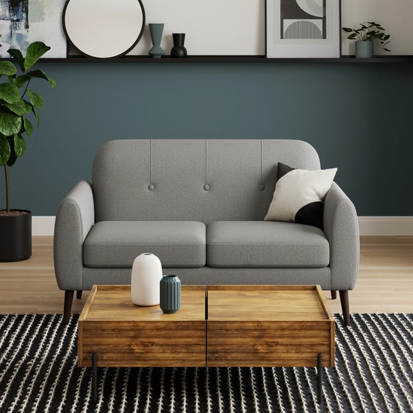 Crombie Flatweave 2 Seater Sofa in a Box, Dove Grey image 1 of 9