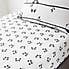 Pack of 2 Mono Panda Fitted Sheets  undefined