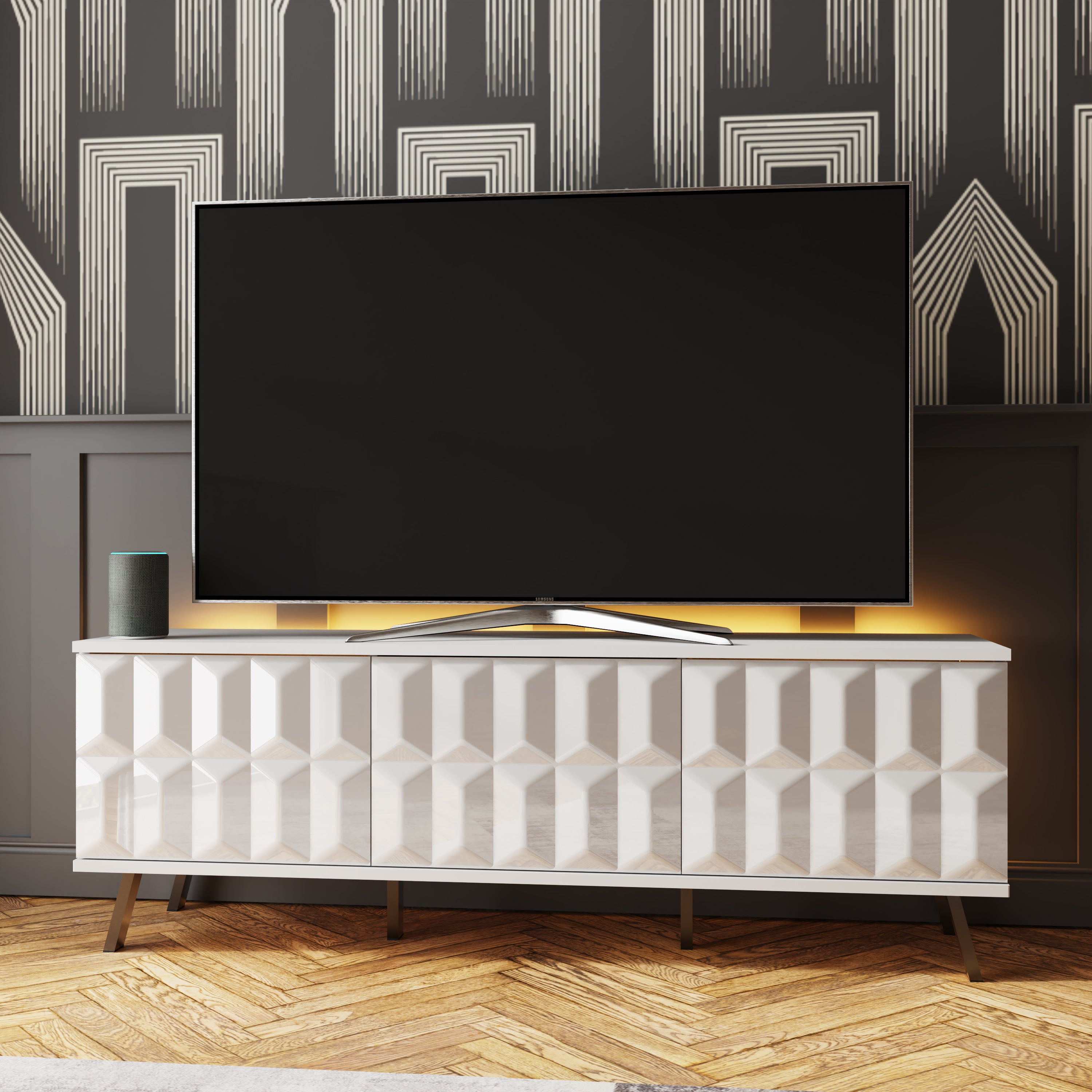 Elevate SMART LED TV Cabinet White