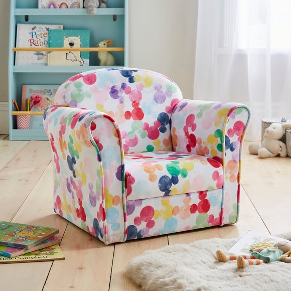 Disney Mickey Print Kids Armchair Dunelm