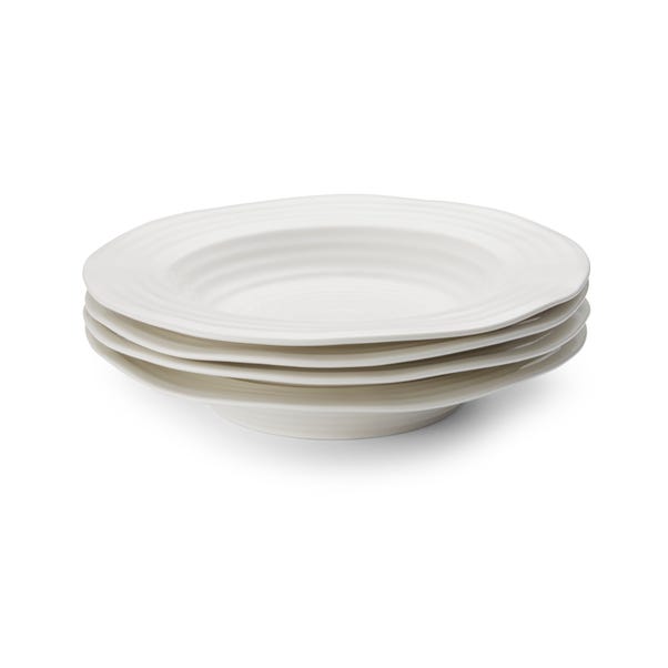 Set of 4 Sophie Conran for Portmeirion Rimmed Soup Plates image 1 of 3
