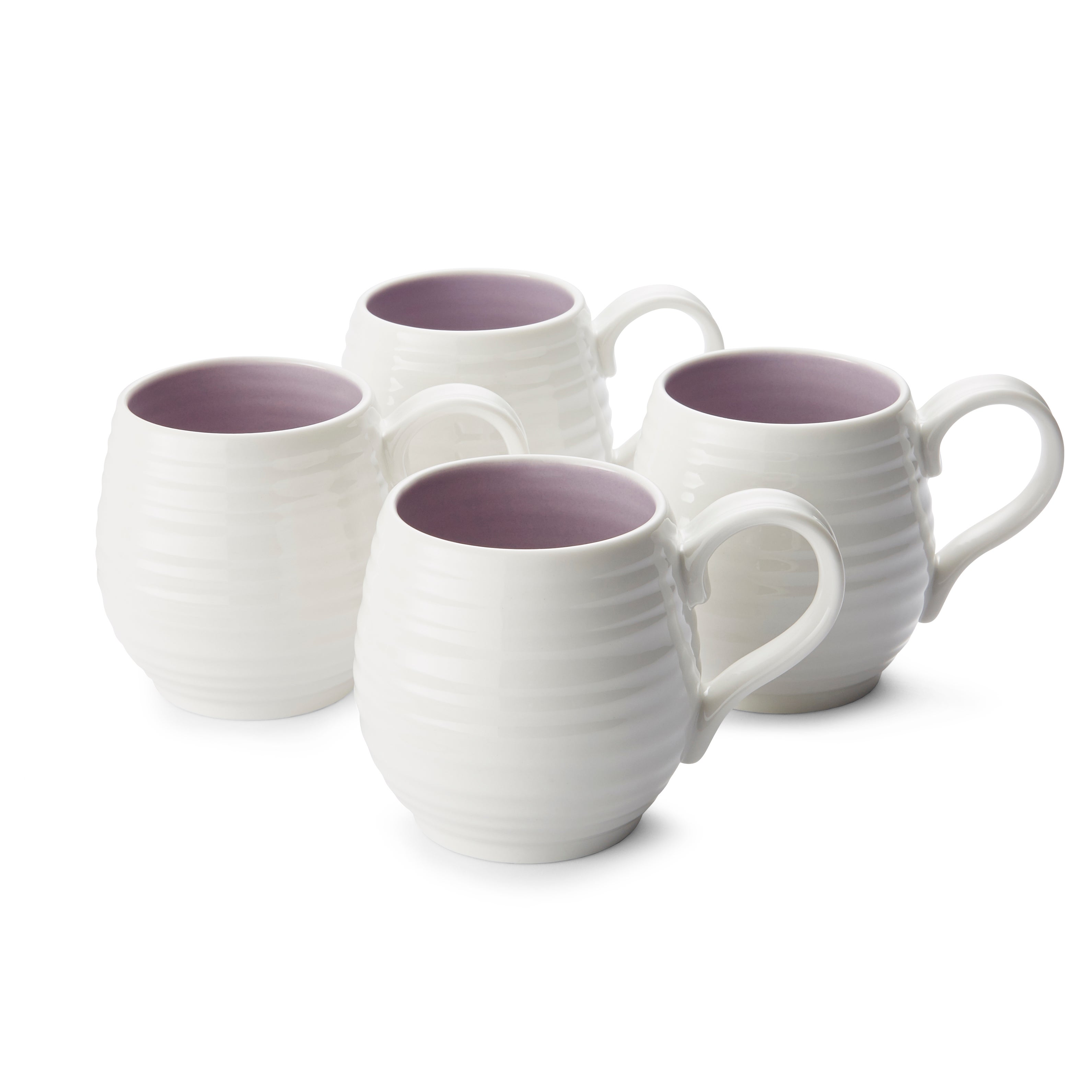 Photos - Mug / Cup Mulberry Set of 4 Sophie Conran for Portmeirion  Honey Pot Mugs White 