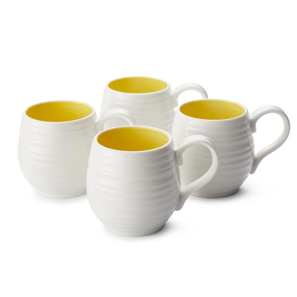 Set of 4 Sophie Conran for Portmeirion Sunshine Honey Pot Mugs image 1 of 4