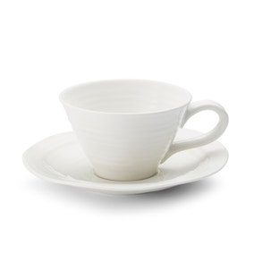 Set of 4 Sophie Conran for Portmeirion Tea Cups & Saucers