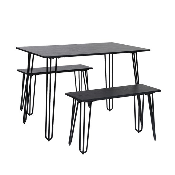 Bella Dining Table and Bench Set Dunelm